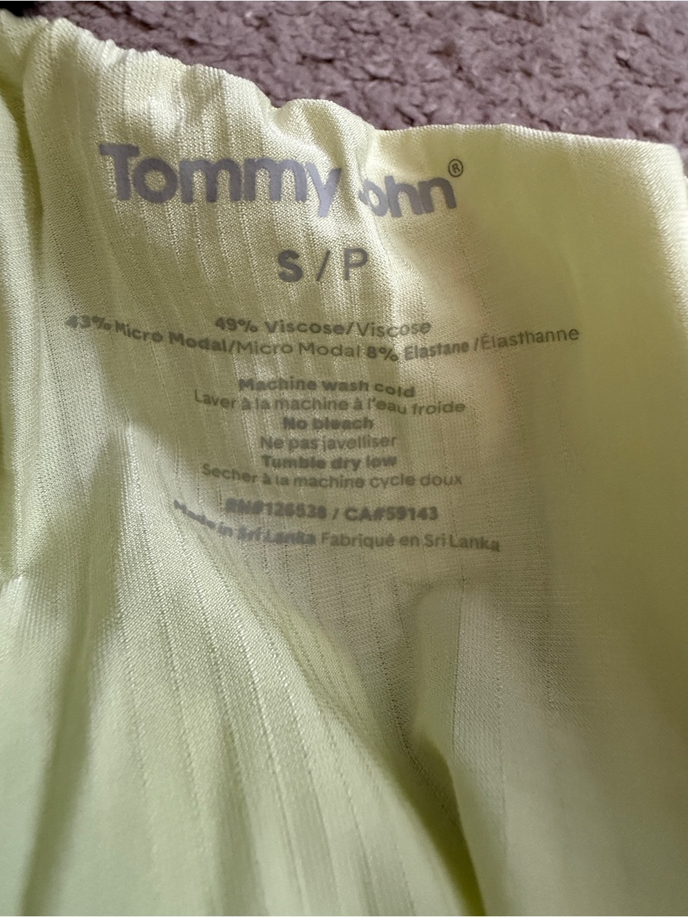 Tommy John Women’s Luminary Green Second Skin Luxe Rib Sleep Shorts- small - Picture 4 of 5